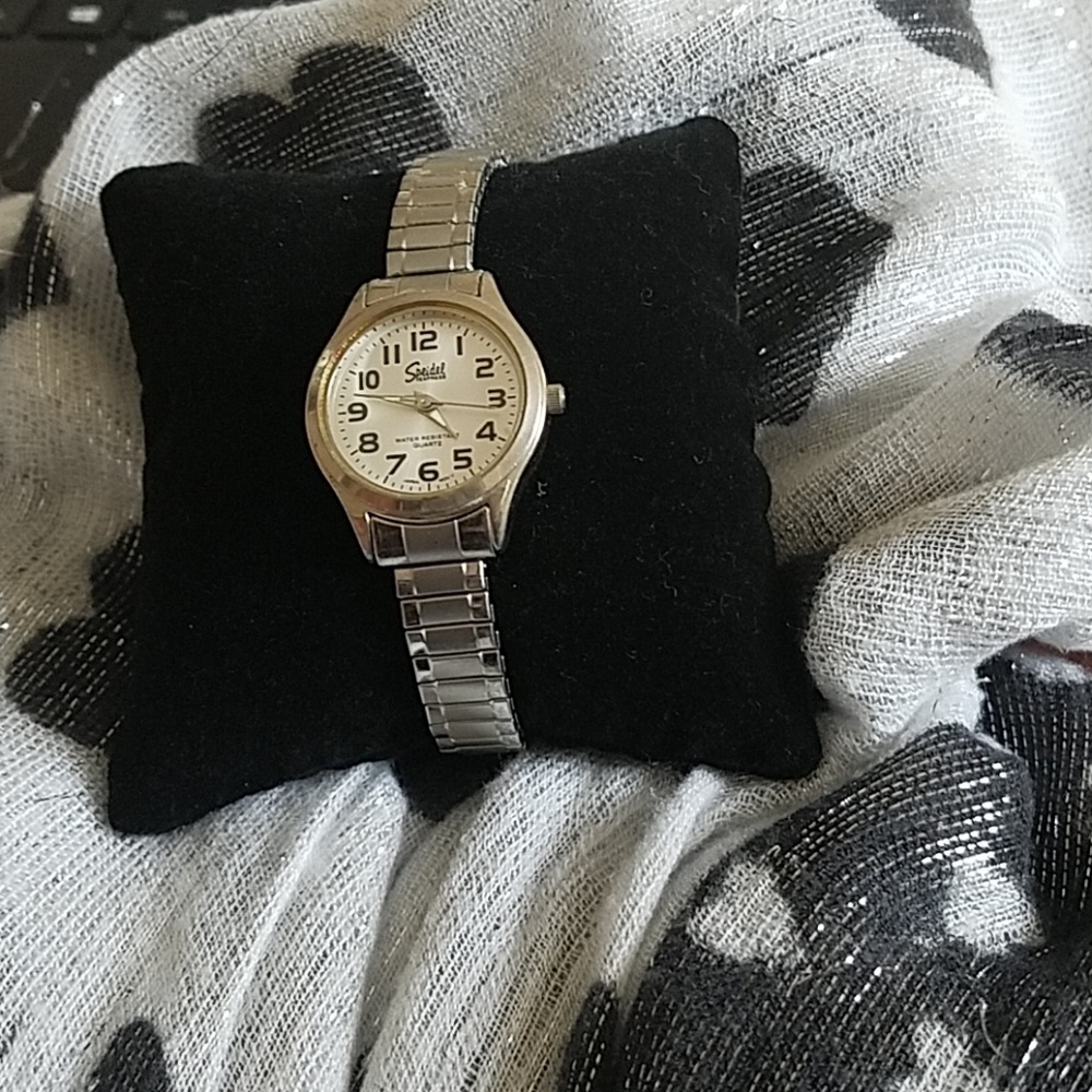 Silver-tone watch